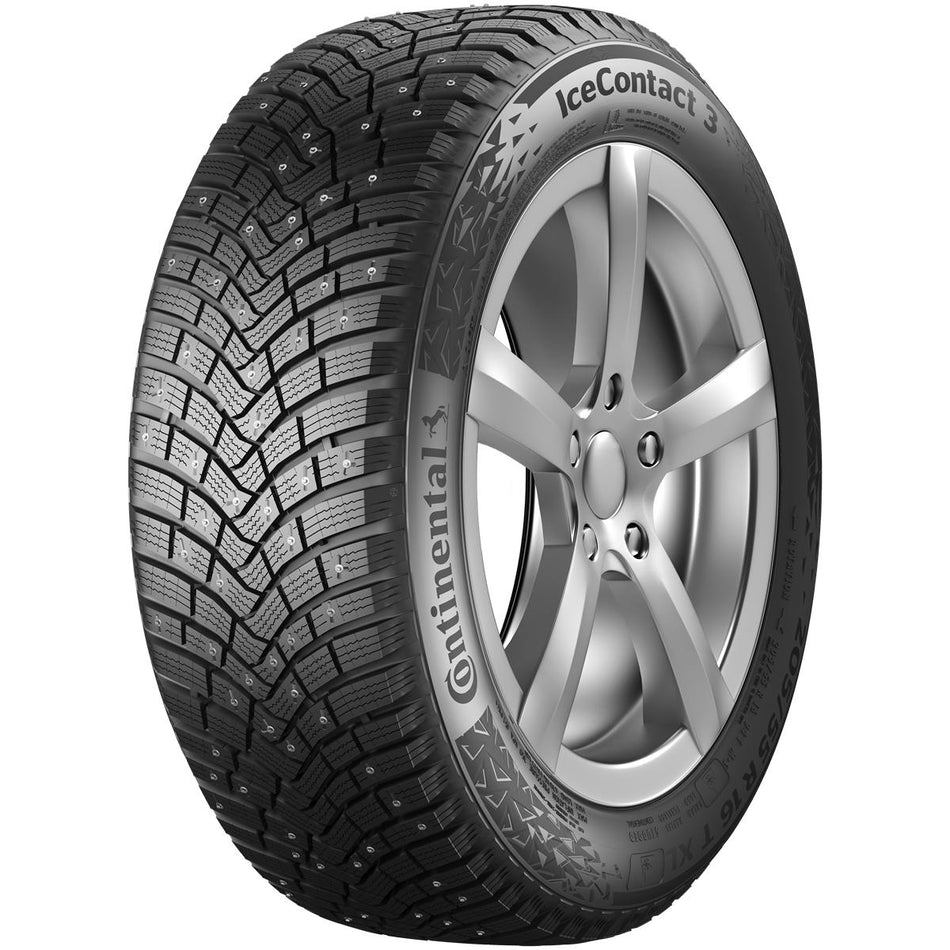 225/60R18 CONTINENTAL ICECONTACT 3 104T XL RunFlat EVc DOT22/23 Studded 3PMSF M+S